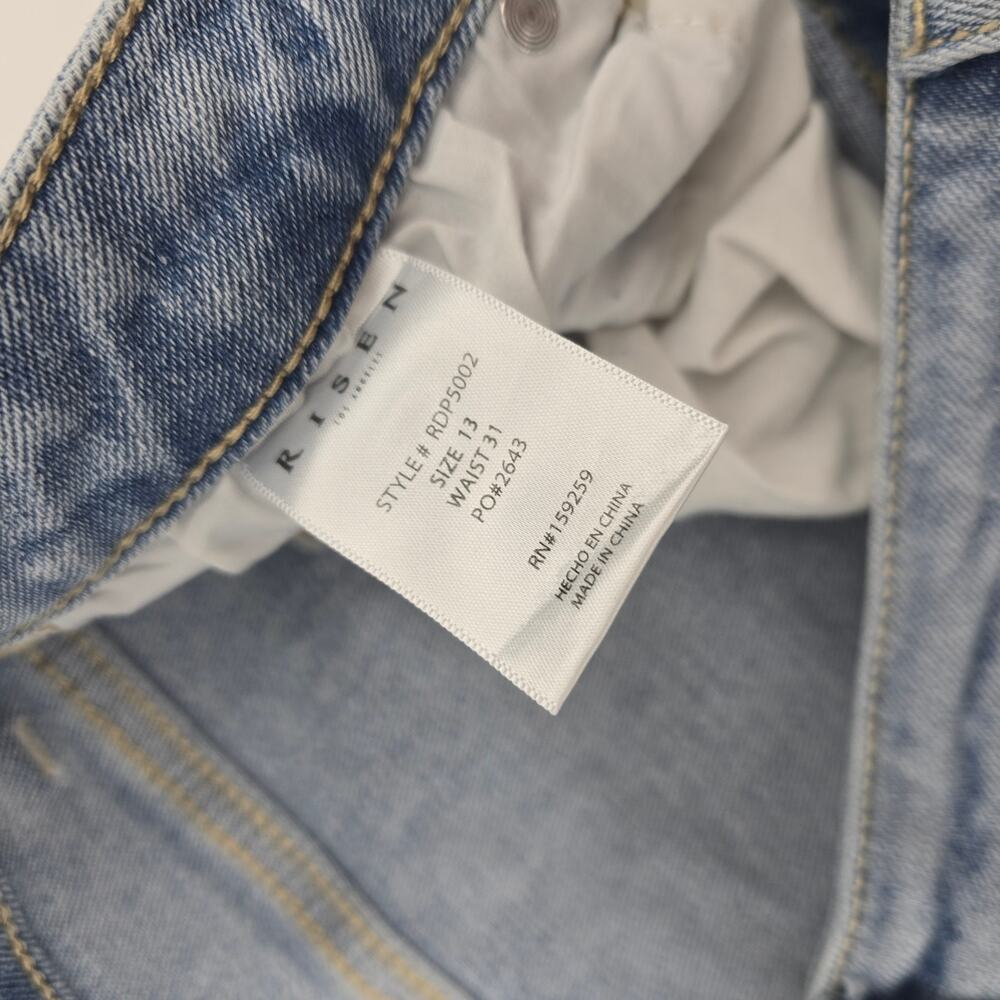 Risen Distressed Wide Leg Jeans – Size 13/31 - Picture 4 of 6